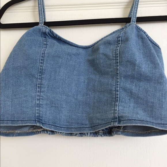Express denim crop top - Picture 4 of 5